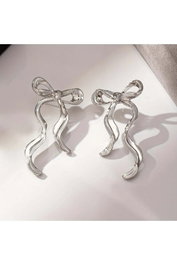 Heliophilia Silver Pendientes de Latón con Piedra de Circonio Plateados